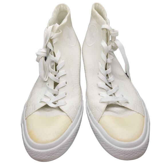 Converse Chuck Taylor All Star Canvas high tops white. Men's 9 / Women's 11 - Picture 1 of 9